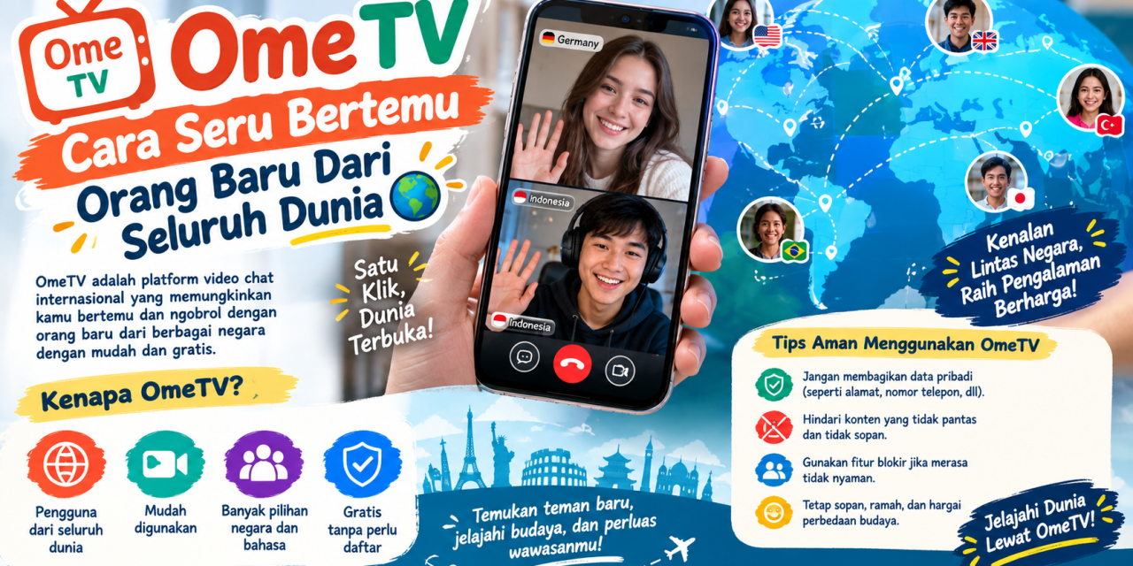 Ome TV Cara Seru Bertemu Orang Baru Dari Seluruh Dunia