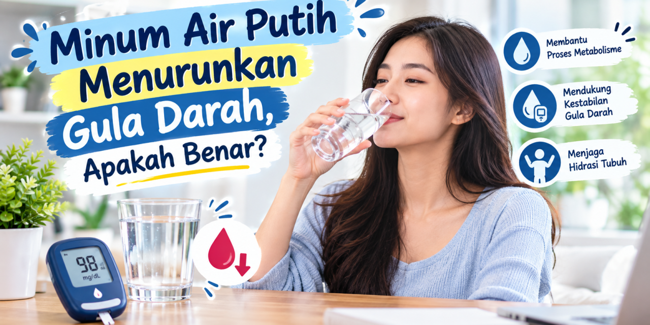 Minum Air Putih Menurunkan Gula Darah, Apakah Benar?