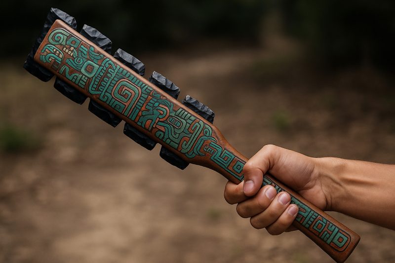 Macuahuitl Senjata Tradisional Suku Aztec Meksiko