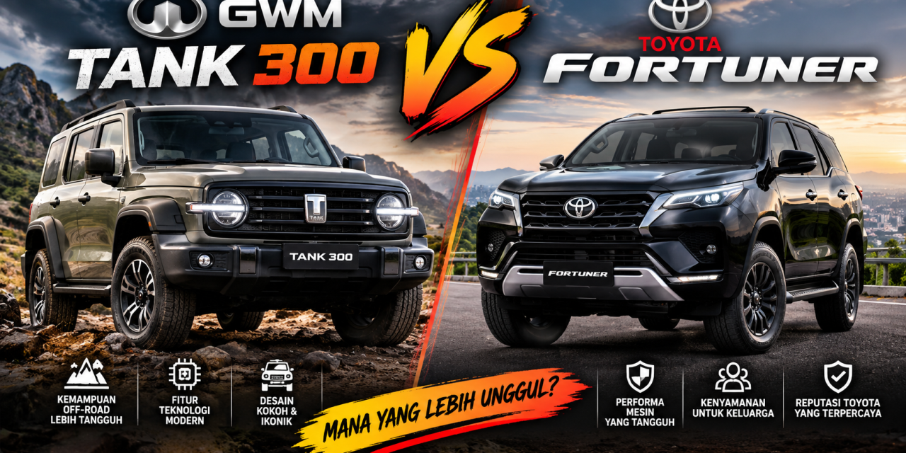 Adu Mekanik SUV: GWM Tank 300 Vs Toyota Fortuner